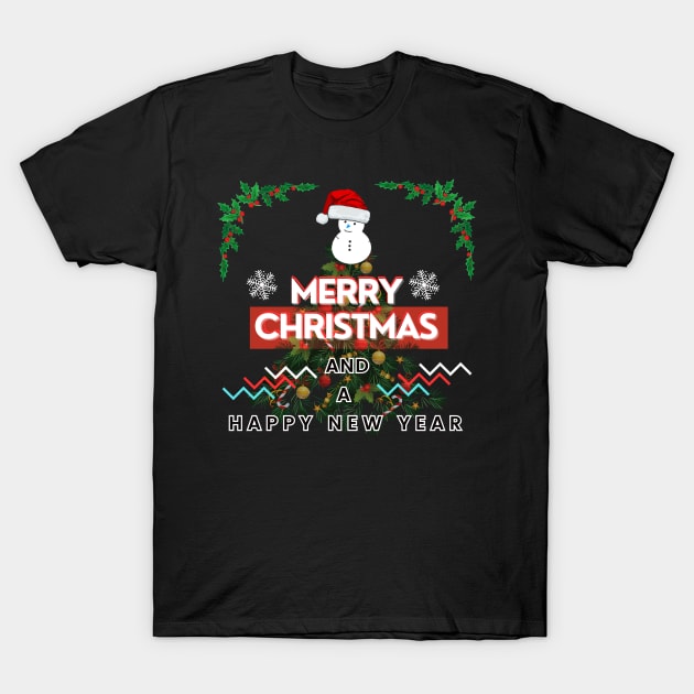 Merry Christmas and a Happy new year T-Shirt by Khanna_Creation